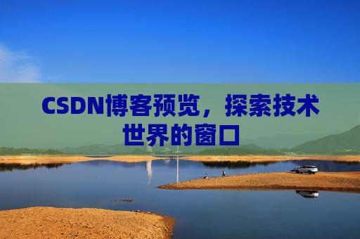 CSDN博客预览,探索技术世界的窗口